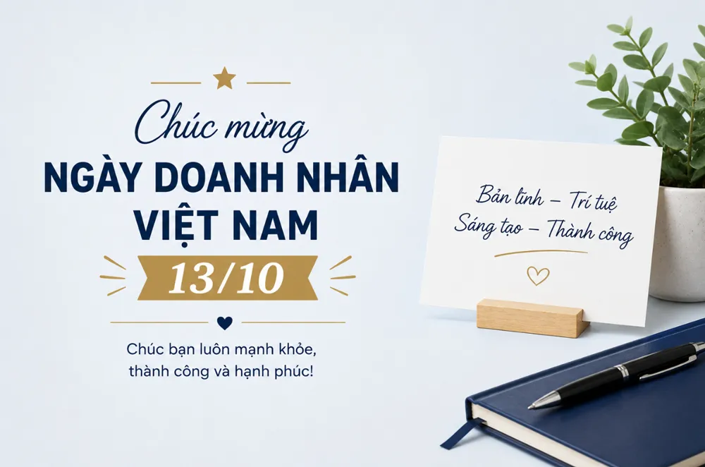 Lời chúc Ngày Doanh nhân Việt Nam ngắn gọn