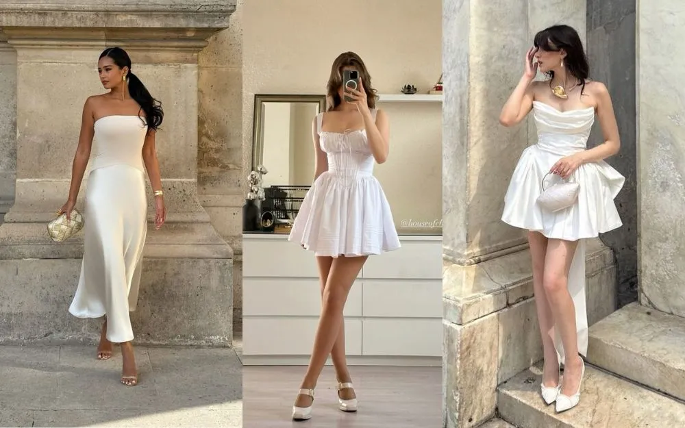 Mặc Váy Trắng Đi Giày Màu Gì? 7+ Cách Phối Đồ Slay Cuốn Hút  - 8