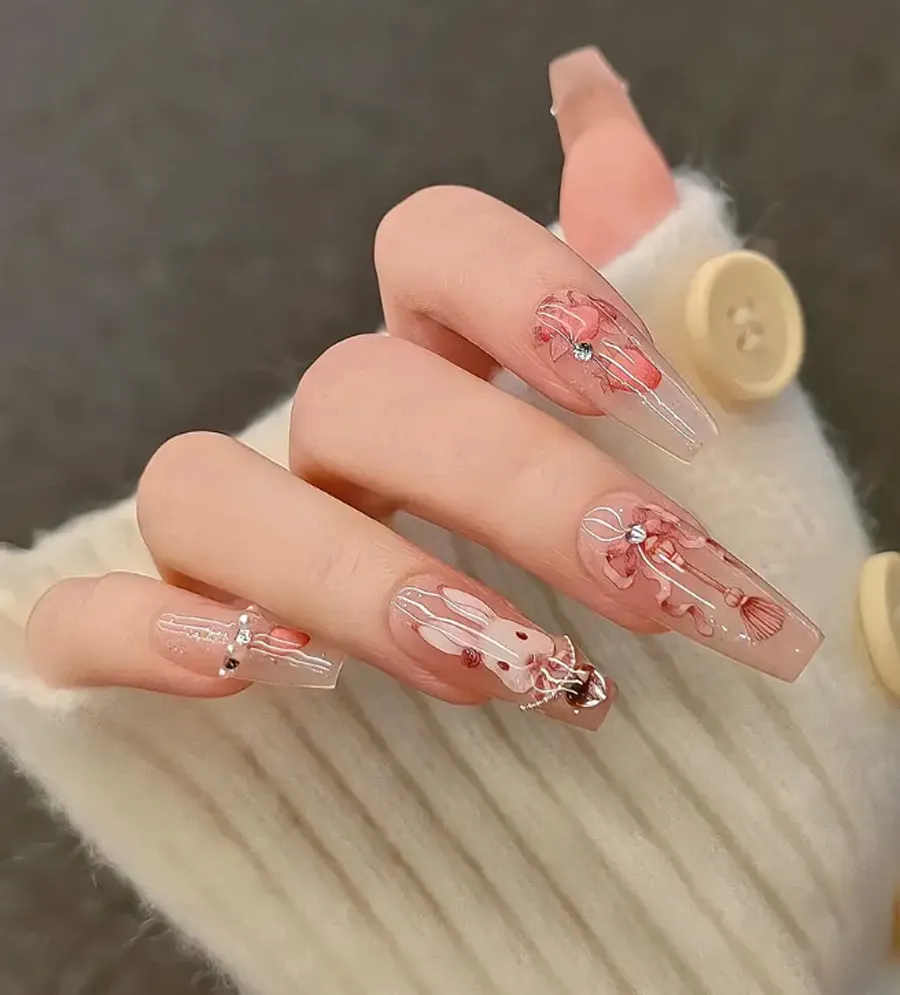 Mẫu nail Thỏ Ngọc