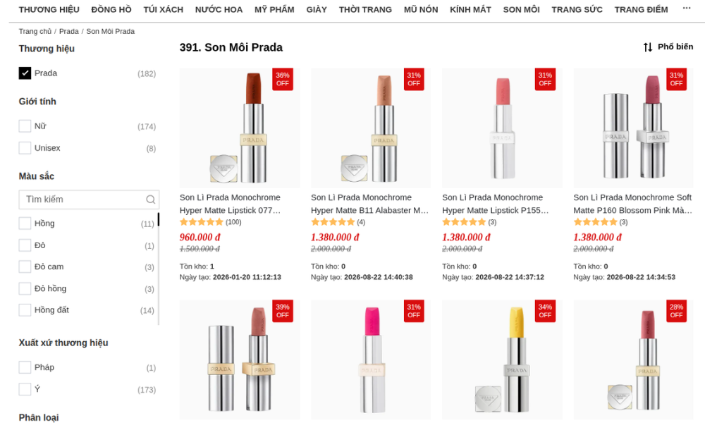 Mua son Prada chính hãng ở đâu? Gợi ý 7 địa chỉ mua sắm uy tín - 3