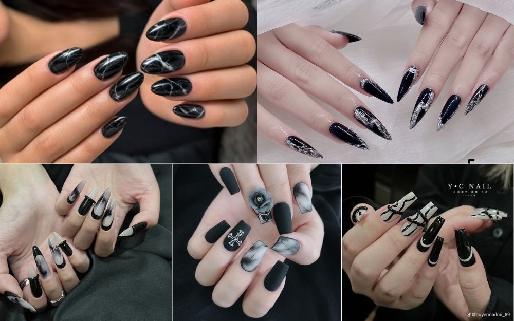 Top 99+ Mẫu Nail Đen Đẹp, Sang Chảnh Và Cá Tính 2026 - 10
