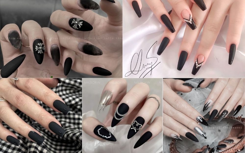 Top 99+ Mẫu Nail Đen Đẹp, Sang Chảnh Và Cá Tính 2026 - 8