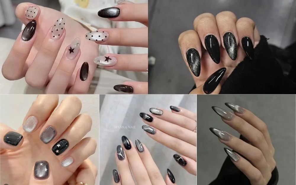 Top 30+ Mẫu Nail Đen Mắt Mèo Sang Chảnh, Cuốn Hút Hiện Nay - 3