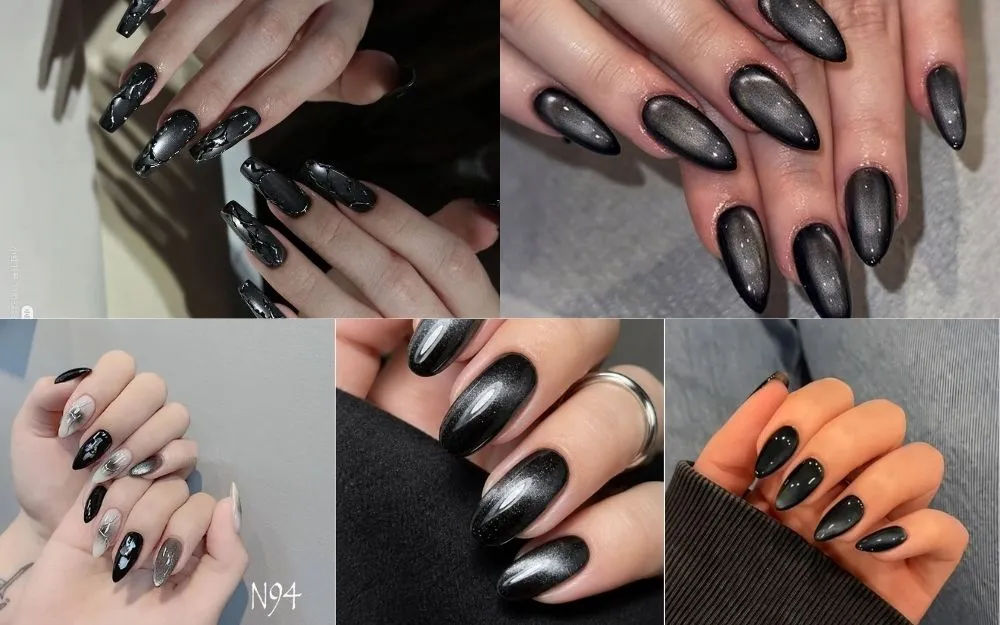 Top 30+ Mẫu Nail Đen Mắt Mèo Sang Chảnh, Cuốn Hút Hiện Nay - 4
