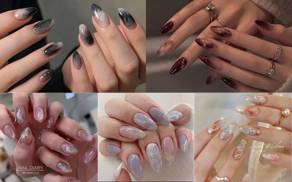Top 50+ Mẫu Nail Màu Loang Đẹp Sang, Dẫn Đầu Xu Hướng Năm Nay - 9