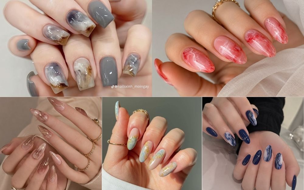 Top 50+ Mẫu Nail Màu Loang Đẹp Sang, Dẫn Đầu Xu Hướng Năm Nay - 6
