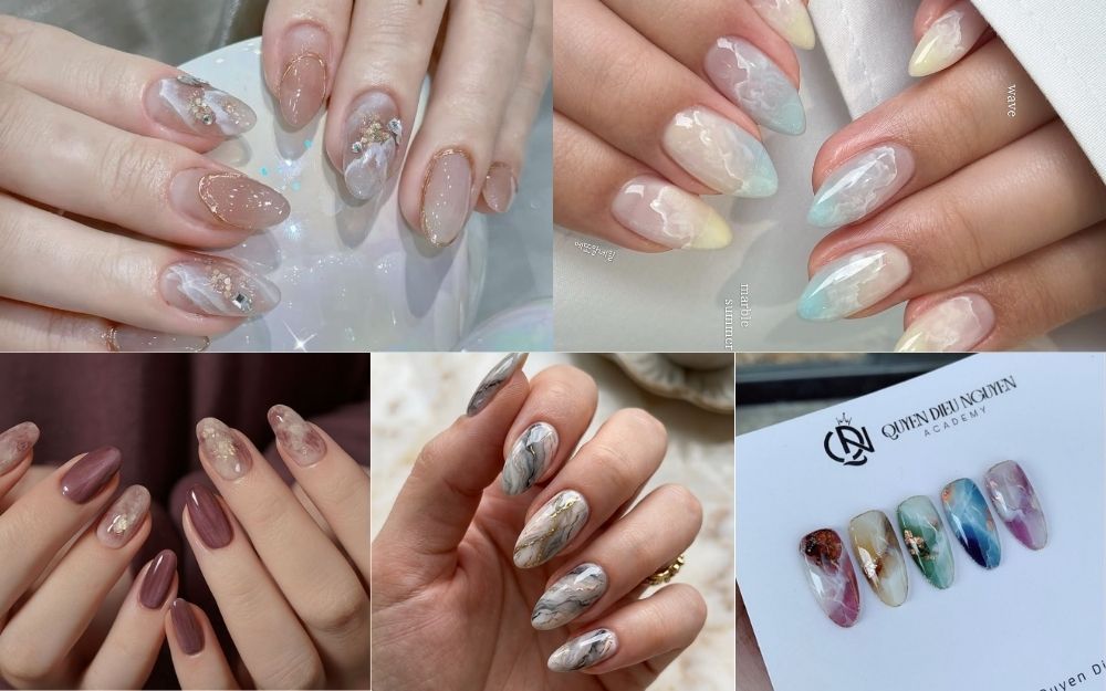 Top 50+ Mẫu Nail Màu Loang Đẹp Sang, Dẫn Đầu Xu Hướng Năm Nay - 8