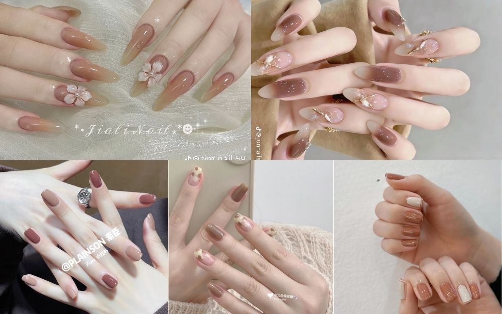 Top 50+ Mẫu Nail Màu Trà Đẹp, Sang Chảnh Thời Thượng 2026 - 10
