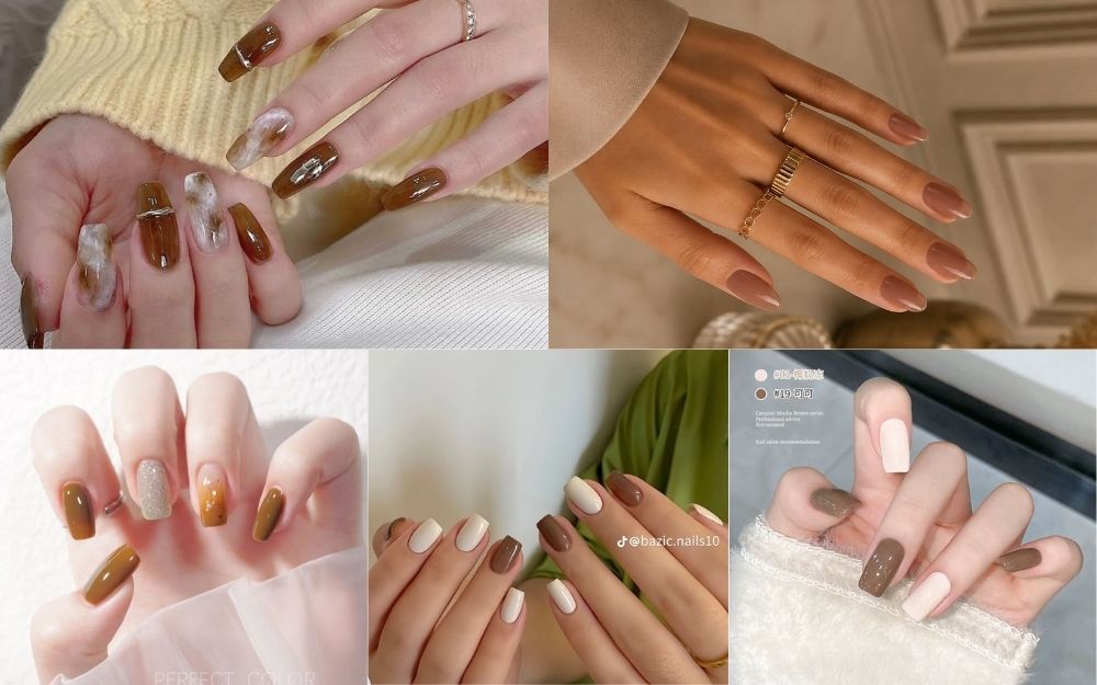 Top 50+ Mẫu Nail Màu Trà Đẹp, Sang Chảnh Thời Thượng 2026 - 2