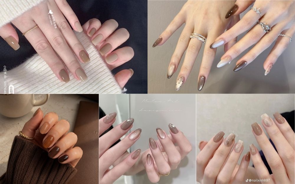 Top 50+ Mẫu Nail Màu Trà Đẹp, Sang Chảnh Thời Thượng 2026 - 3