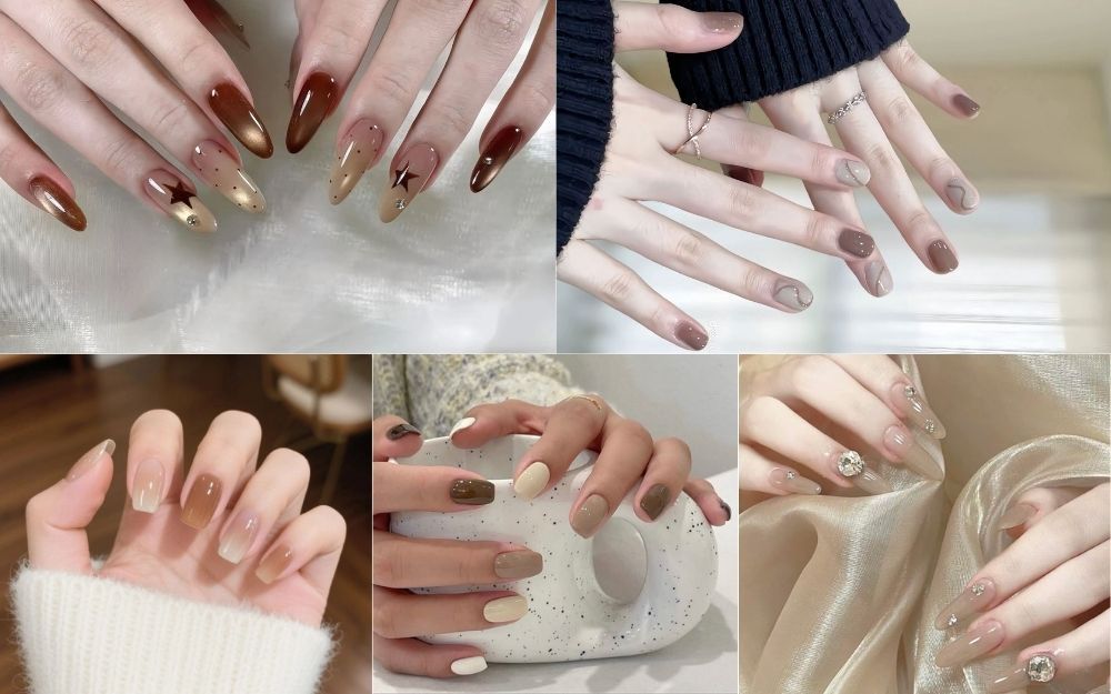 Top 50+ Mẫu Nail Màu Trà Đẹp, Sang Chảnh Thời Thượng 2026 - 4