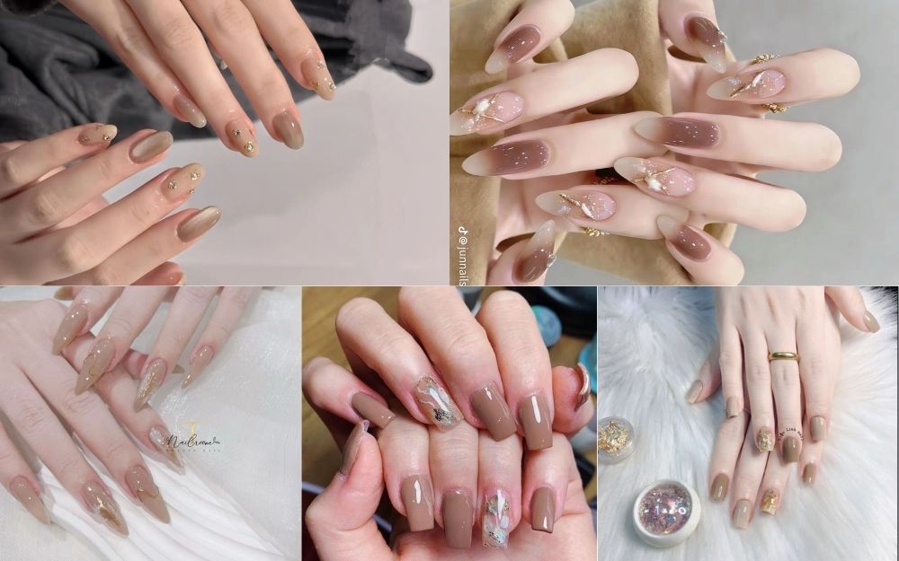 Top 50+ Mẫu Nail Màu Trà Đẹp, Sang Chảnh Thời Thượng 2026 - 5