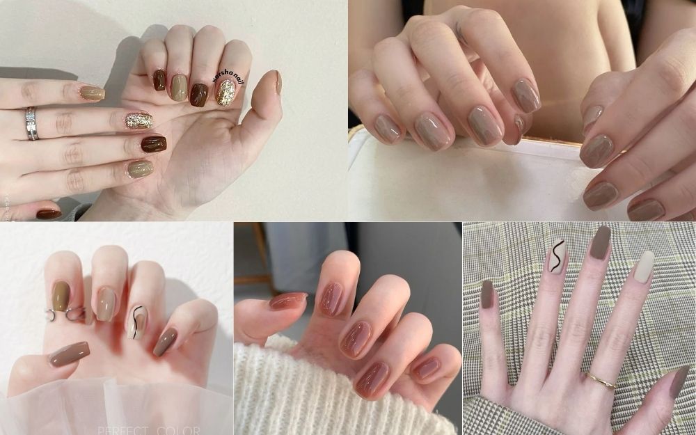 Top 50+ Mẫu Nail Màu Trà Đẹp, Sang Chảnh Thời Thượng 2026 - 6