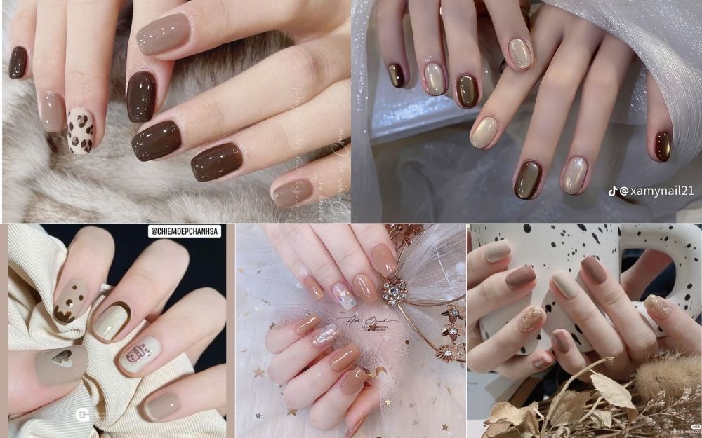 Top 50+ Mẫu Nail Màu Trà Đẹp, Sang Chảnh Thời Thượng 2026 - 8