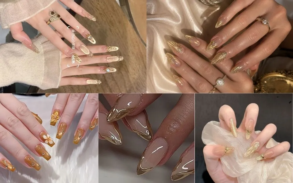 Top 30+ Mẫu Nail Màu Vàng Ánh Kim Sang Chảnh, Tôn Da 2026 - 1