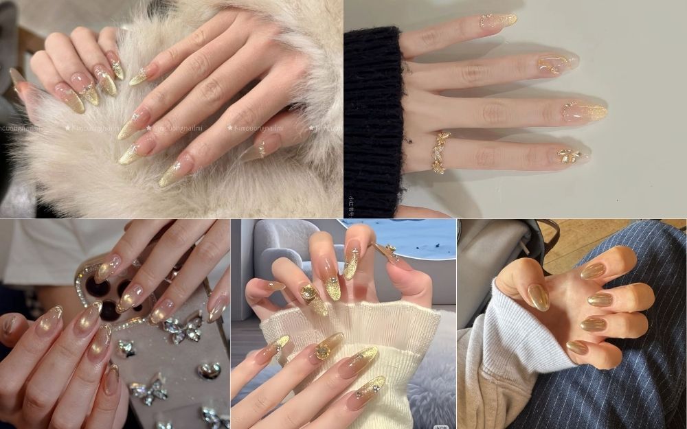 Top 30+ Mẫu Nail Màu Vàng Ánh Kim Sang Chảnh, Tôn Da 2026 - 2