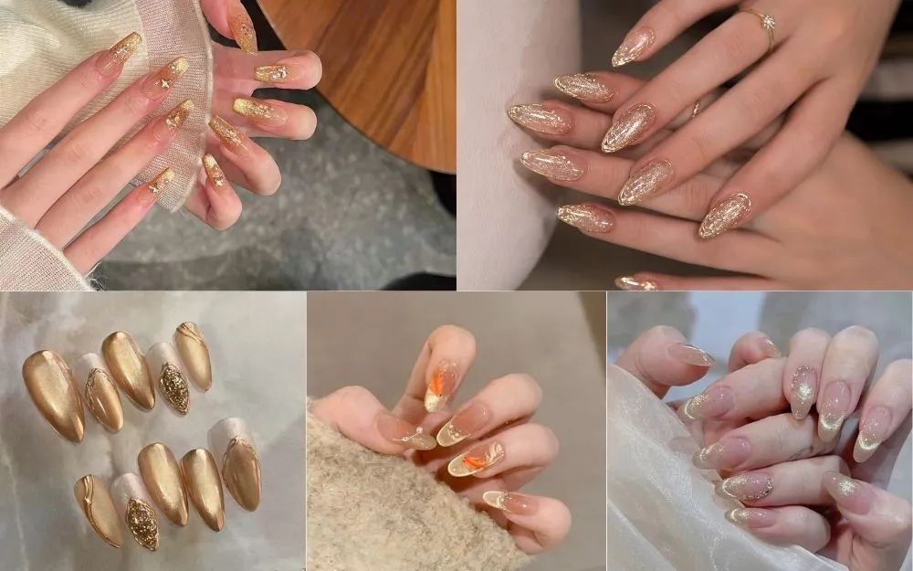 Top 30+ Mẫu Nail Màu Vàng Ánh Kim Sang Chảnh, Tôn Da 2026 - 4