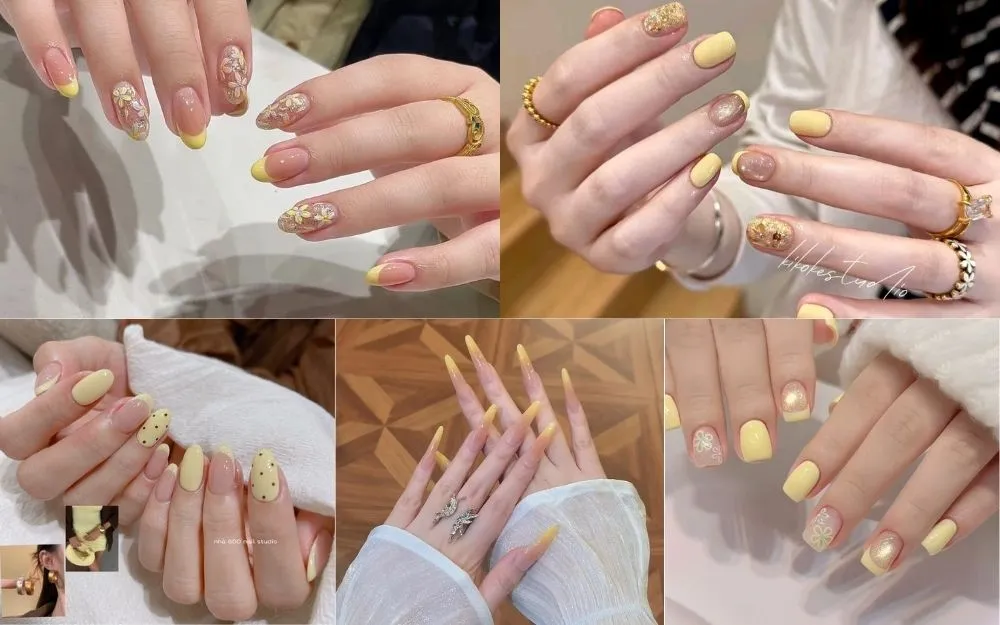 Top 30+ Mẫu Nail Màu Vàng Bơ Xinh Xắn, Tôn Da Trendy Hiện Nay - 1