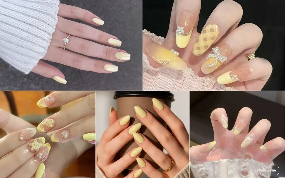 Top 30+ Mẫu Nail Màu Vàng Bơ Xinh Xắn, Tôn Da Trendy Hiện Nay - 2