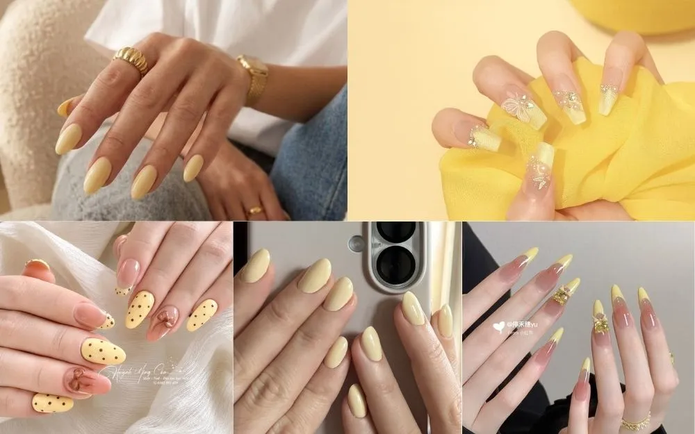 Top 30+ Mẫu Nail Màu Vàng Bơ Xinh Xắn, Tôn Da Trendy Hiện Nay - 3