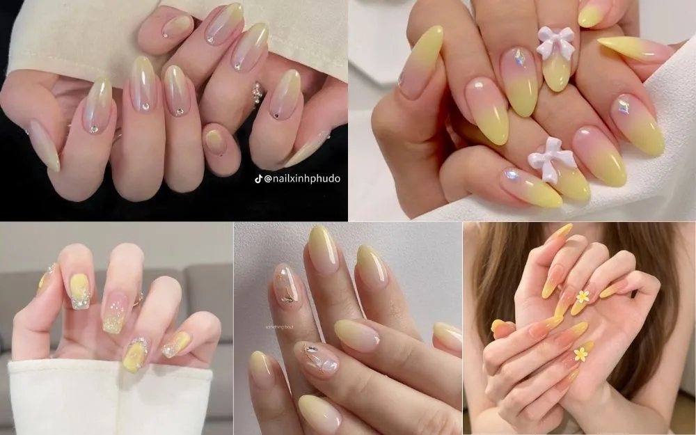Top 50+ Mẫu Nail Vàng Đẹp, Sang Chảnh Hot Trend 2026 - 9