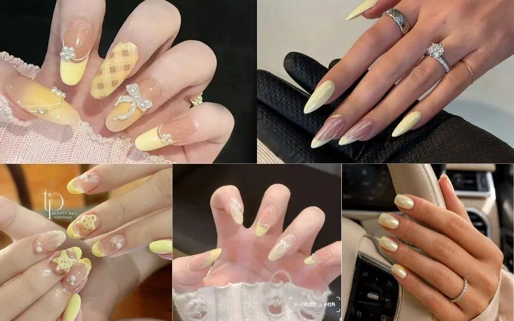 Top 50+ Mẫu Nail Vàng Đẹp, Sang Chảnh Hot Trend 2026 - 10