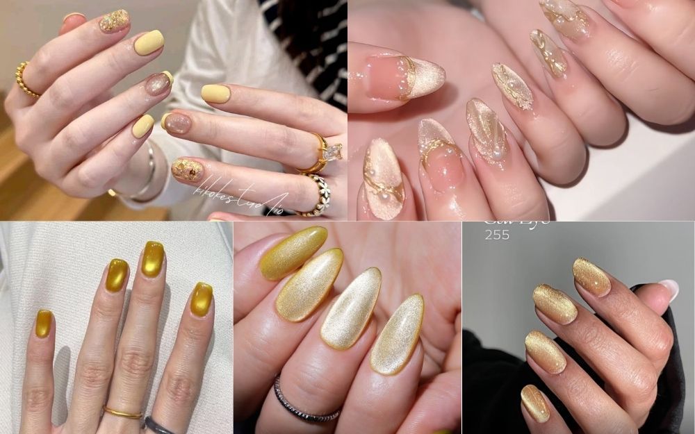 Đón Đầu Xu Hướng Với Bộ Sưu Tập Nail Vàng Mắt Mèo Siêu Cuốn Hút - 1