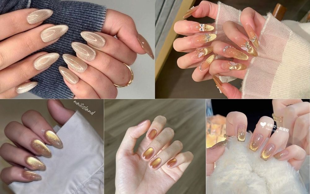 Đón Đầu Xu Hướng Với Bộ Sưu Tập Nail Vàng Mắt Mèo Siêu Cuốn Hút - 2
