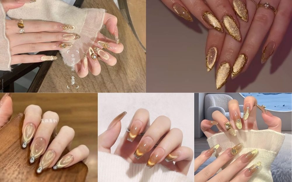Đón Đầu Xu Hướng Với Bộ Sưu Tập Nail Vàng Mắt Mèo Siêu Cuốn Hút - 5