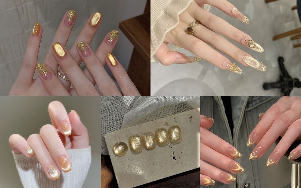 Đón Đầu Xu Hướng Với Bộ Sưu Tập Nail Vàng Mắt Mèo Siêu Cuốn Hút - 6