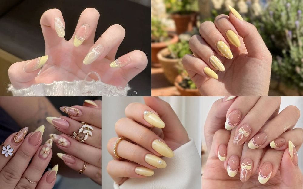 Đốn Tim Với 30+ Mẫu Nail Màu Vàng Pastel Nhẹ Nhàng Cho Nàng - 3