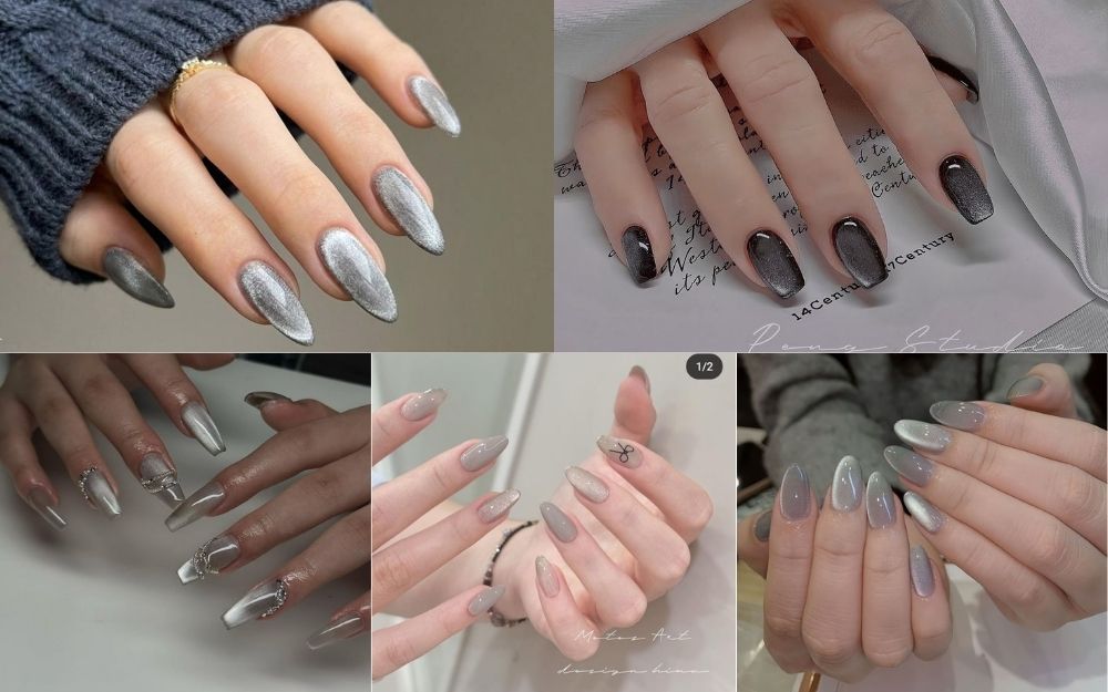 Top 99+ Mẫu Nail Xám Sang Chảnh, Thời Thượng Hot Trend Hiện Nay  - 5