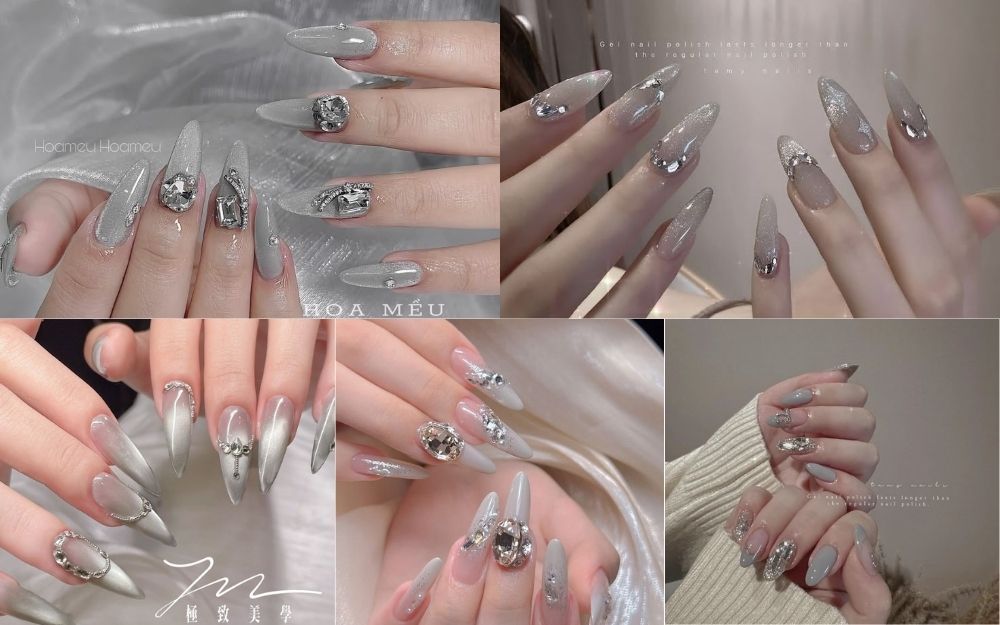 Top 99+ Mẫu Nail Xám Sang Chảnh, Thời Thượng Hot Trend Hiện Nay  - 8