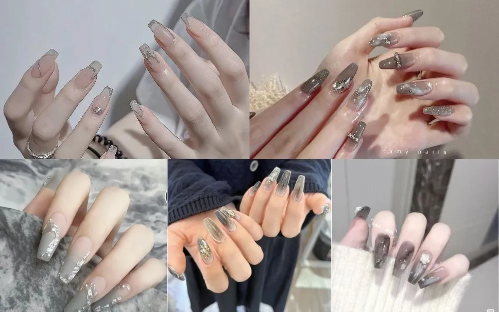 Nail Xám Thạch Hợp Với Da Nào? Top Kiểu Móng Xám Thạch Đẹp Mê Ly - 3