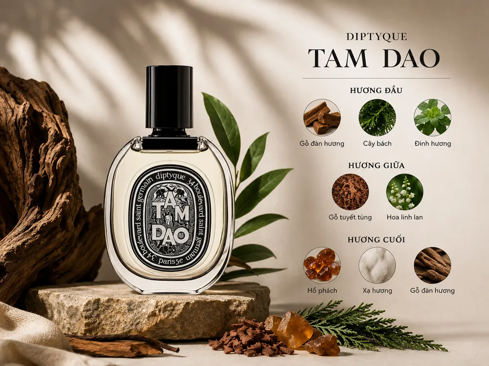 Diptyque Tam Dao: Khoảng không thiền định, mộc mạc và tĩnh lặng