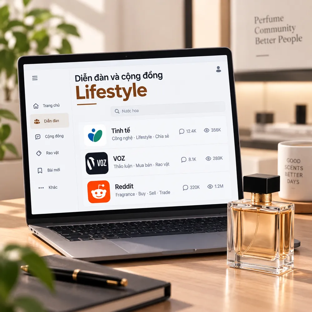 Diễn đàn và cộng đồng Lifestyle (Tinh tế, VOZ, Reddit)