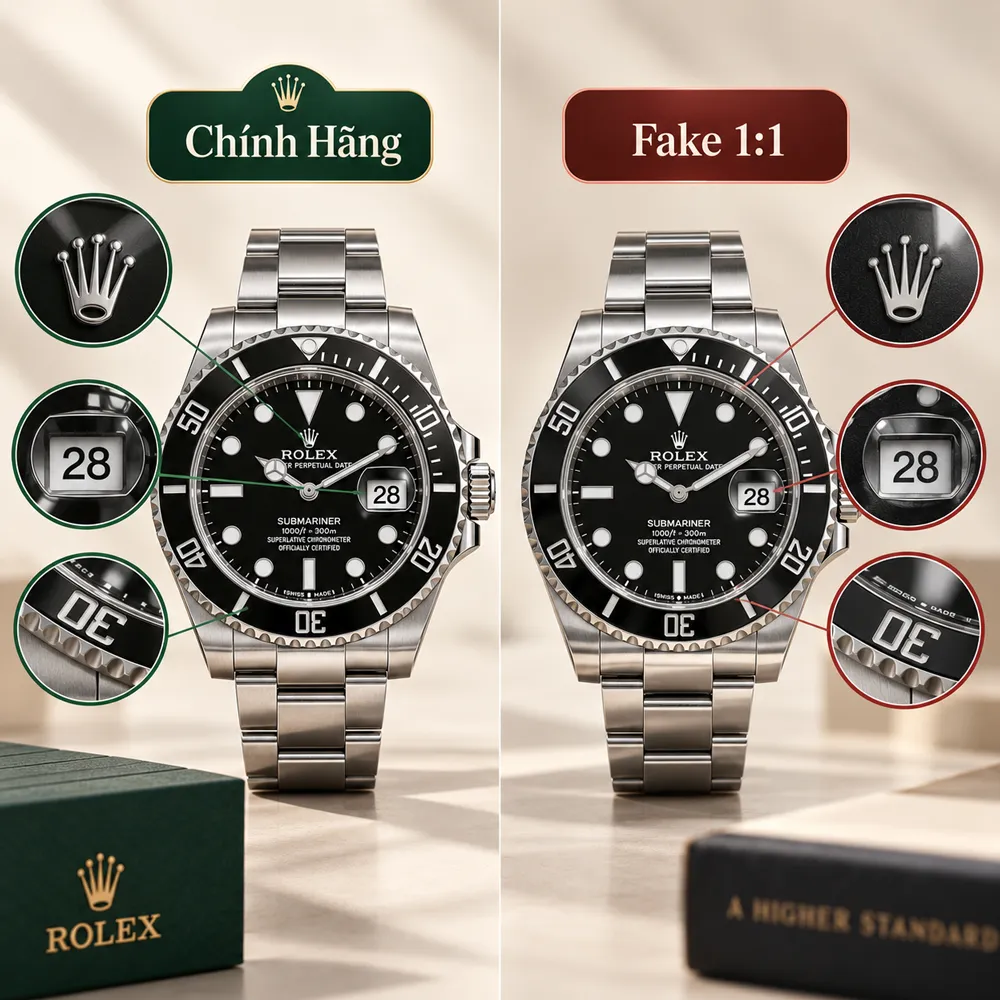 Đồng hồ Fake 1:1 là gì
