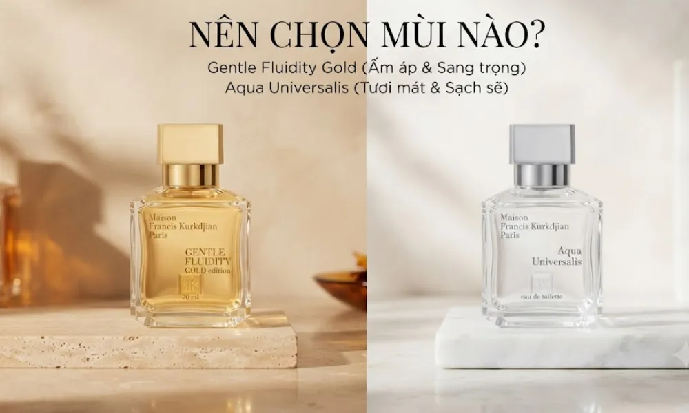 Gentle Fluidity Gold và Aqua Universalis: Nên chọn mùi nào? - 1