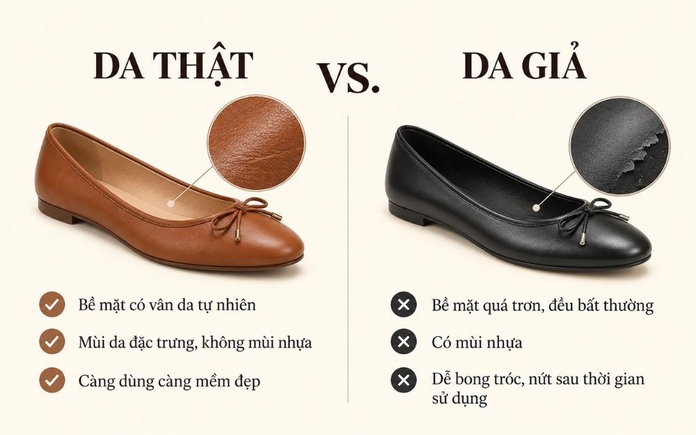 Top 10 Mẫu Giày Búp Bê Da Thật Cao Cấp Êm Chân Bán Chạy Hiện Nay - 1