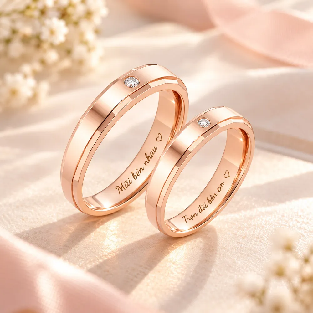 Khắc thông điệp ngọt ngào bằng tiếng Việt ngắn gọn