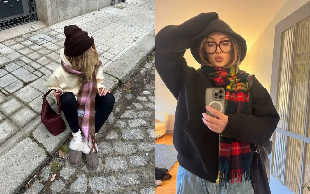 7+ Cách Mix Khăn Quàng Cổ Nữ Phối Áo Khoác Mùa Đông Thời Thượng - 9