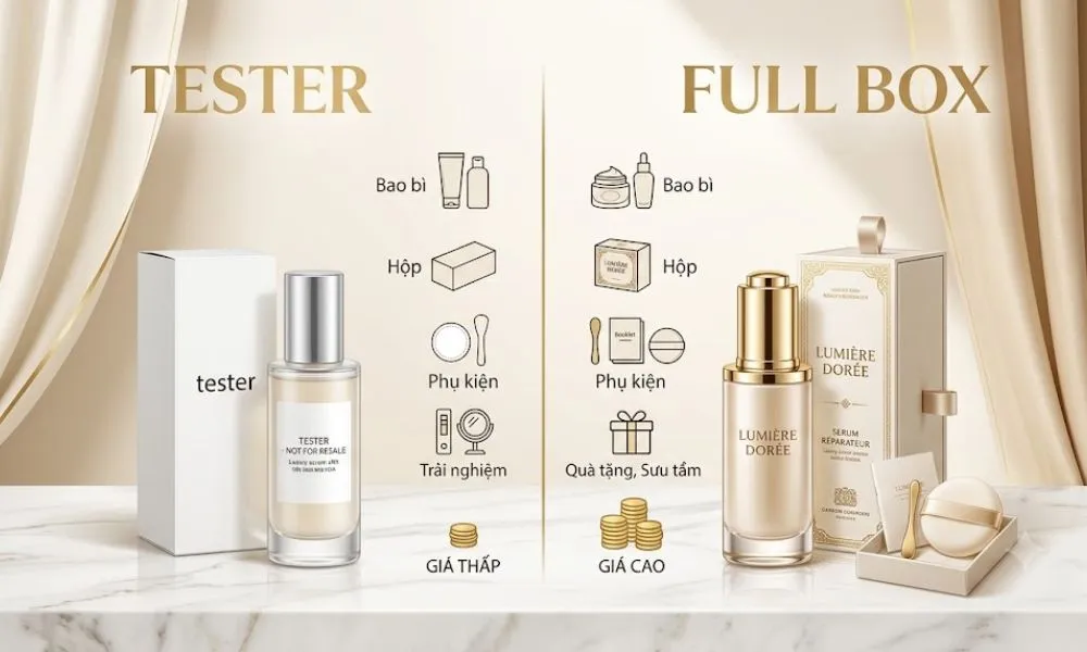 Mỹ phẩm tester khác gì bản full box? Có nên mua hàng tester? - 3
