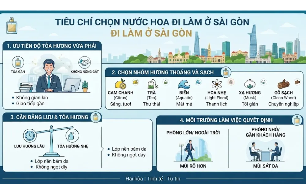 Nước hoa đi làm Sài Gòn không gắt: Gợi ý mùi hương thanh lịch - 2