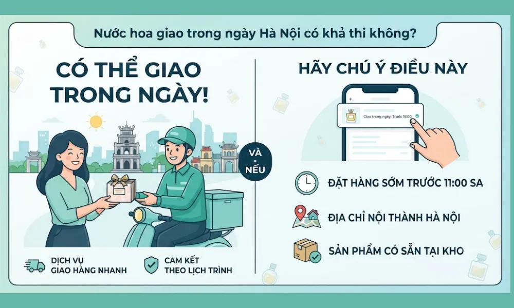 Nước hoa giao trong ngày Hà Nội: Mua chính hãng, nhận nhanh tại Vua Hàng Hiệu - 1