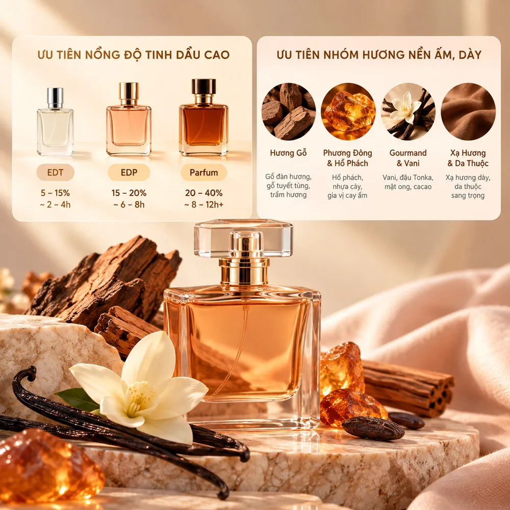 Tiêu chí chọn nước hoa hợp da khô chuẩn chuyên gia