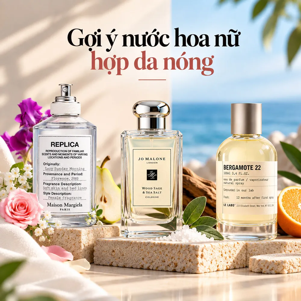 Gợi ý nước hoa nữ hợp da nóng