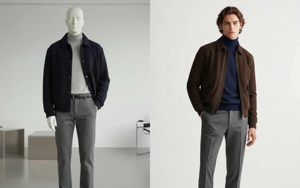 5+ Cách Phối Đồ Với Áo Bomber Nam Đi Làm Lịch Lãm, Chuẩn Công Sở - 3