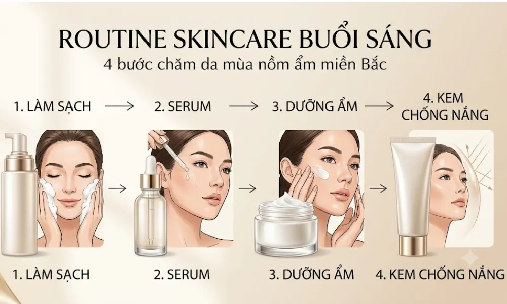 Skincare Mùa Nồm Ẩm Miền Bắc: Routine Chăm Da Đúng Cách - 2