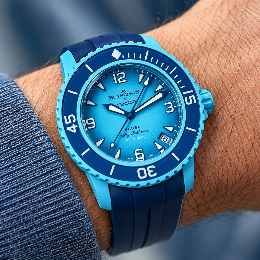 Blancpain X Swatch Blue Lagoon (SO35L400)
