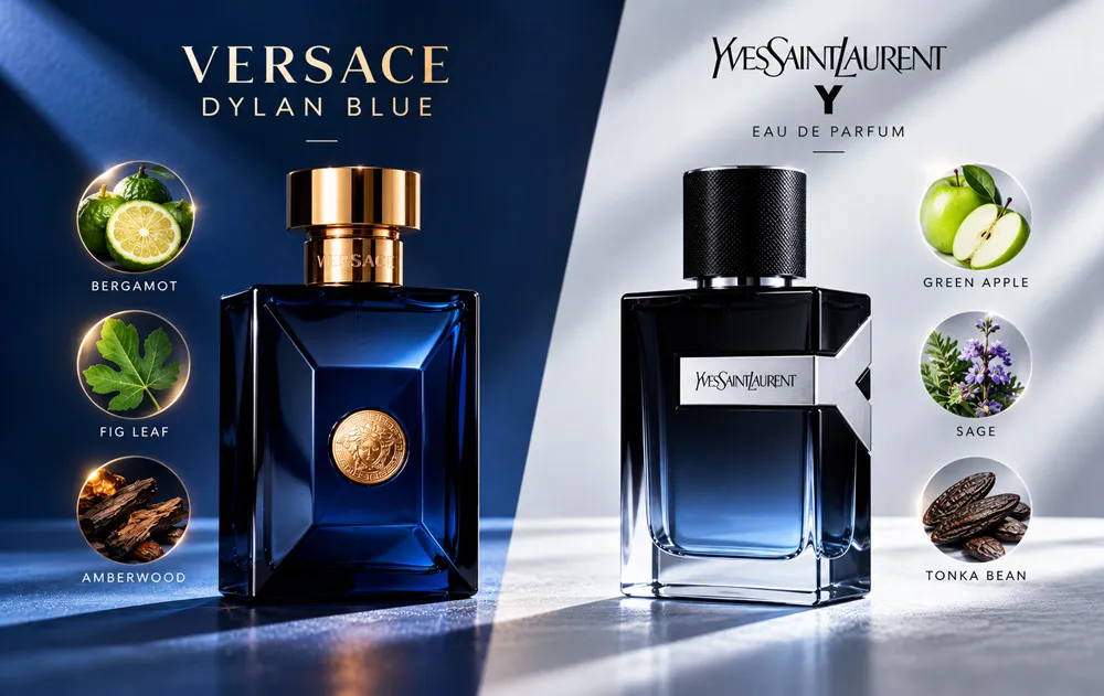So Sánh Nước Hoa Versace Dylan Blue Và YSL Y EDP